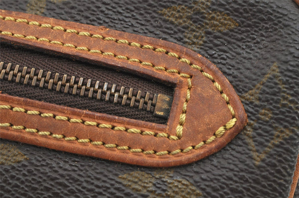 Authentic Louis Vuitton Monogram Marly Dragonne GM M51825 Clutch Hand Bag 3302K