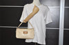 Authentic FENDI Mamma Baguette Shoulder Hand Bag Purse Leather White 3303I
