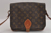 Authentic Louis Vuitton Monogram Cartouchiere GM M51252 Shoulder Cross Bag 3303J
