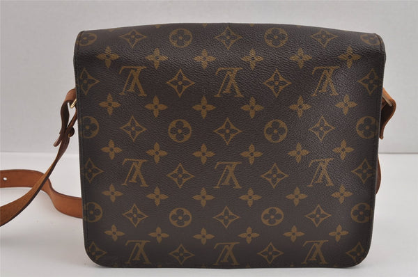 Authentic Louis Vuitton Monogram Cartouchiere GM M51252 Shoulder Cross Bag 3303J