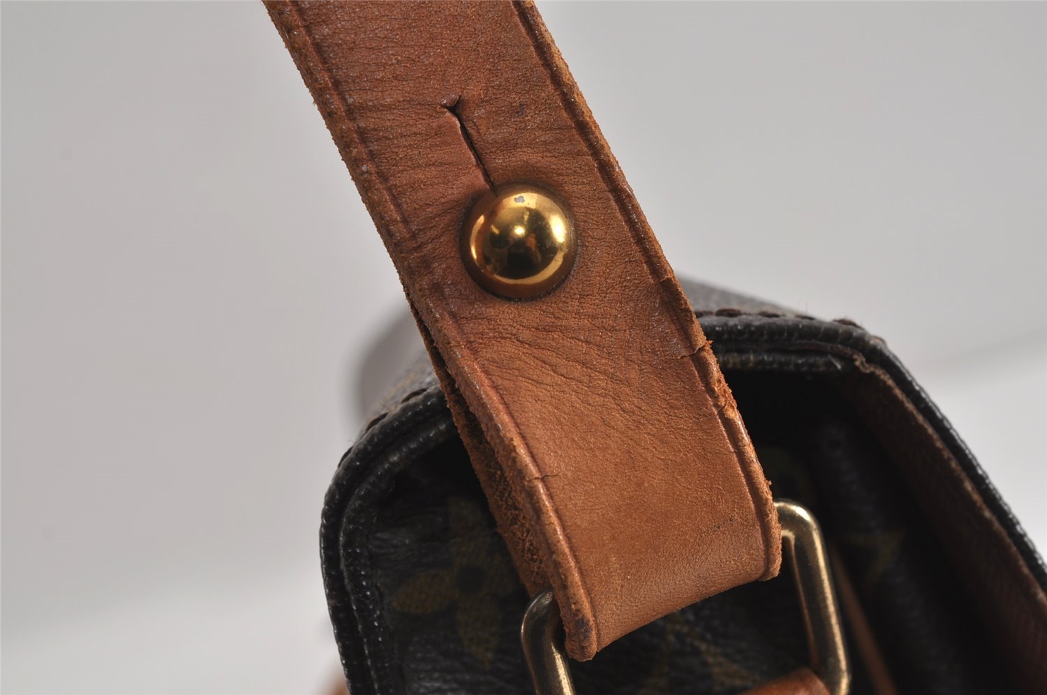 Authentic Louis Vuitton Monogram Cartouchiere GM M51252 Shoulder Cross Bag 3303J