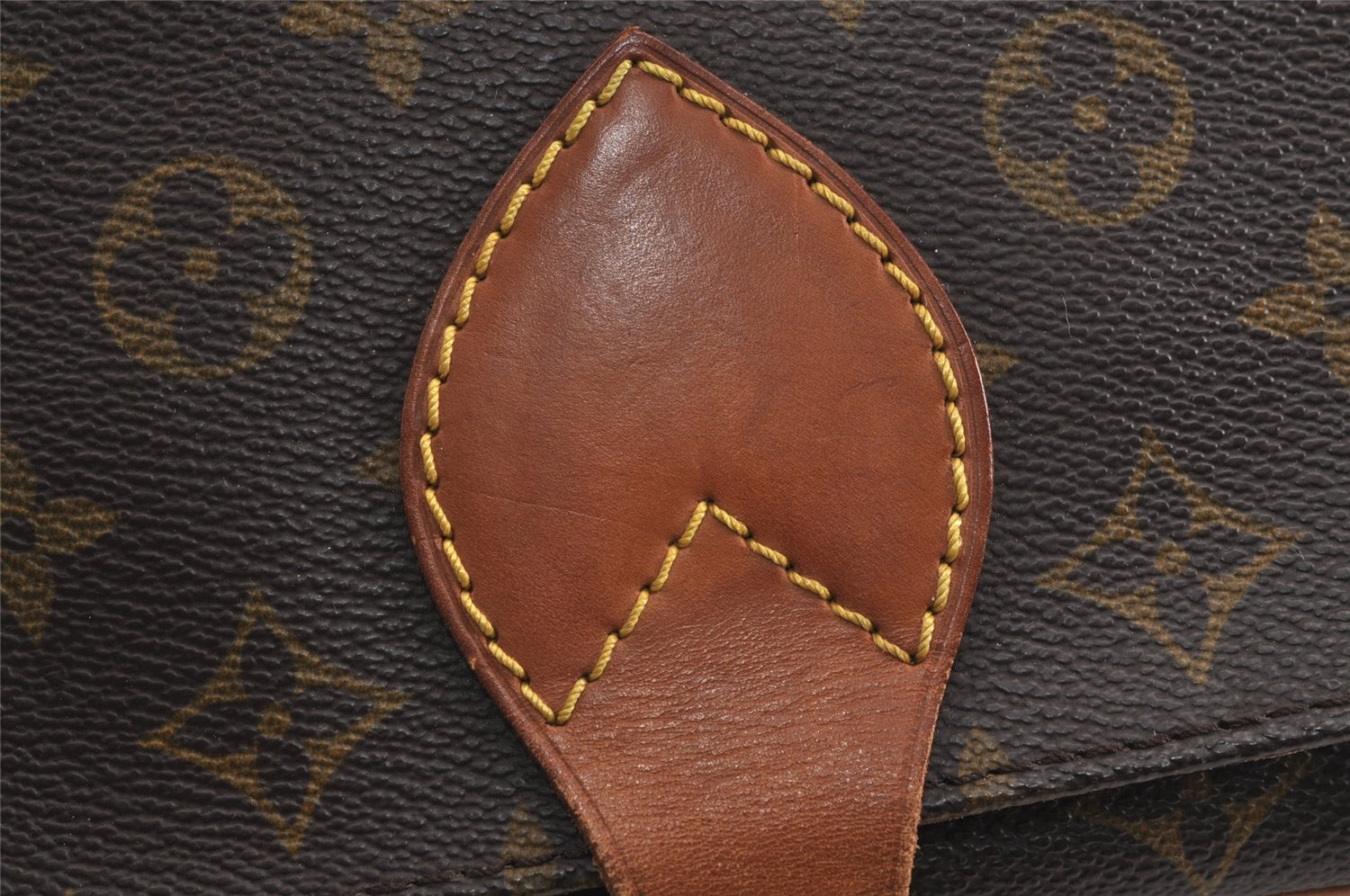 Authentic Louis Vuitton Monogram Cartouchiere GM M51252 Shoulder Cross Bag 3303J