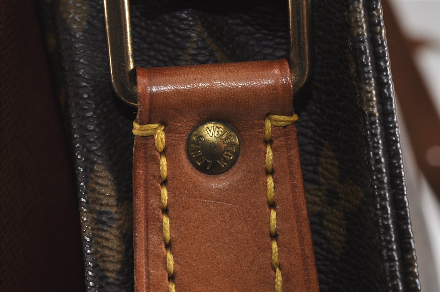 Authentic Louis Vuitton Monogram Cartouchiere GM M51252 Shoulder Cross Bag 3303J