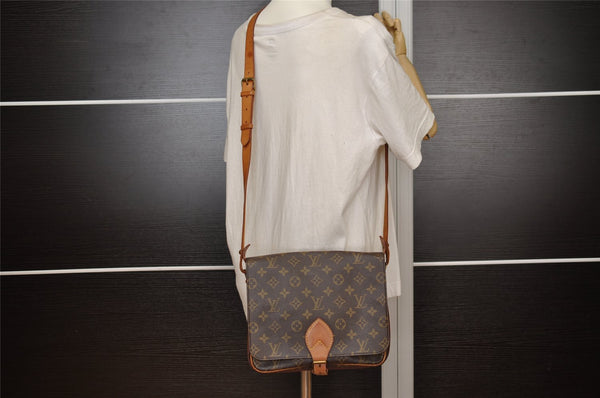 Authentic Louis Vuitton Monogram Cartouchiere GM M51252 Shoulder Cross Bag 3303J