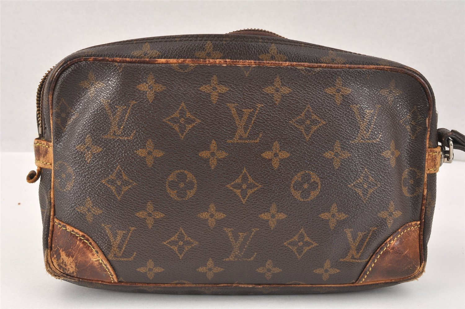 Authentic Louis Vuitton Monogram Marly Dragonne GM M51825 Clutch Bag Junk 3304K