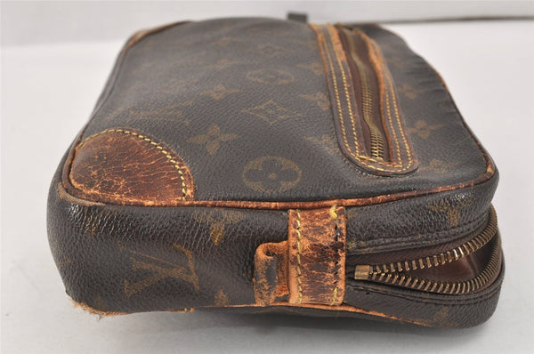Authentic Louis Vuitton Monogram Marly Dragonne GM M51825 Clutch Bag Junk 3304K