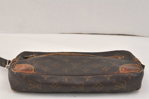 Authentic Louis Vuitton Monogram Marly Dragonne GM M51825 Clutch Bag Junk 3304K
