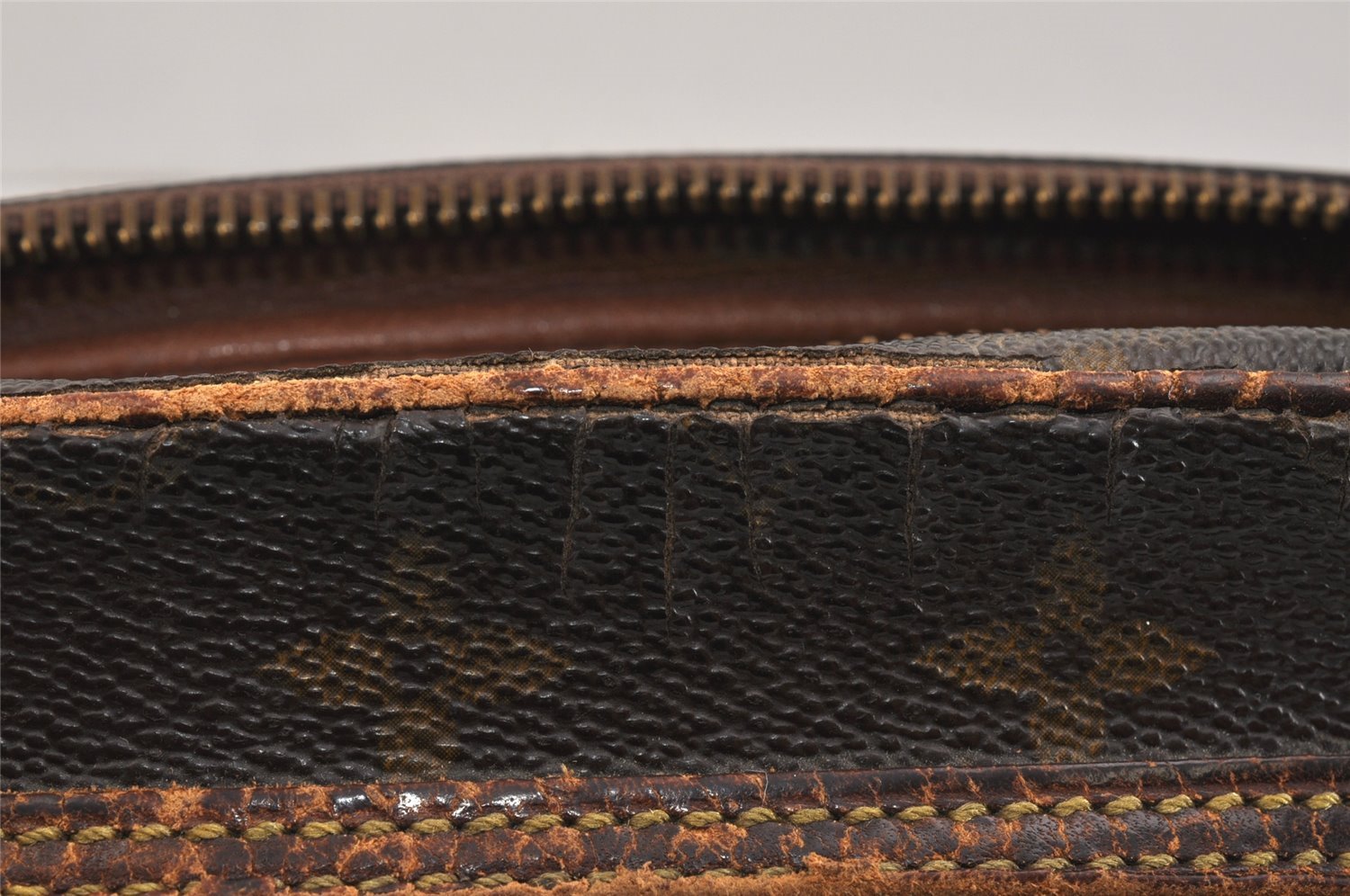 Authentic Louis Vuitton Monogram Marly Dragonne GM M51825 Clutch Bag Junk 3304K