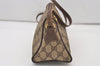 Authentic GUCCI Shoulder Cross Body Bag Purse GG PVC Leather Brown Junk 3305J
