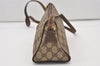 Authentic GUCCI Shoulder Cross Body Bag Purse GG PVC Leather Brown Junk 3305J