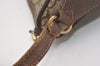 Authentic GUCCI Shoulder Cross Body Bag Purse GG PVC Leather Brown Junk 3305J
