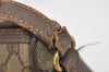 Authentic GUCCI Shoulder Cross Body Bag Purse GG PVC Leather Brown Junk 3305J