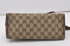 Authentic GUCCI Shoulder Cross Body Bag Purse GG PVC Leather Brown Junk 3305J