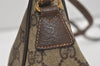 Authentic GUCCI Shoulder Cross Body Bag Purse GG PVC Leather Brown Junk 3305J