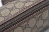 Authentic GUCCI Shoulder Cross Body Bag Purse GG PVC Leather Brown Junk 3305J