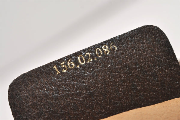 Authentic GUCCI Shoulder Cross Body Bag Purse GG PVC Leather Brown Junk 3305J