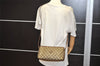 Authentic GUCCI Shoulder Cross Body Bag Purse GG PVC Leather Brown Junk 3305J