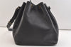 Authentic Louis Vuitton Epi Petit Noe Drawstring Bag M59012 Black Junk 3305K