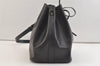 Authentic Louis Vuitton Epi Petit Noe Drawstring Bag M59012 Black Junk 3305K