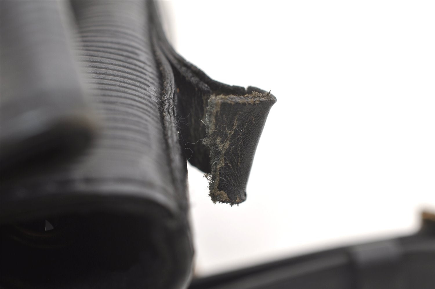 Authentic Louis Vuitton Epi Petit Noe Drawstring Bag M59012 Black Junk 3305K