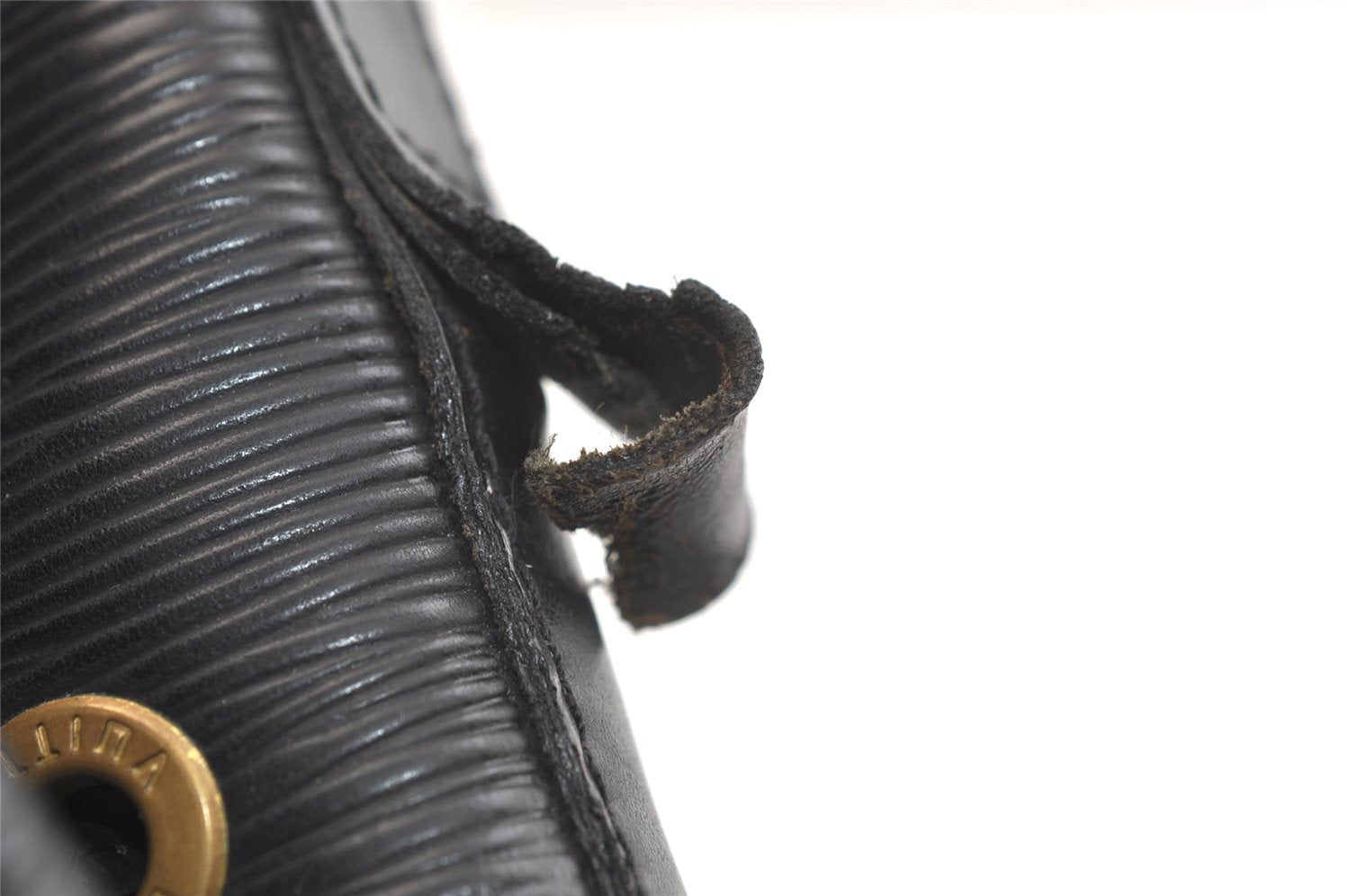 Authentic Louis Vuitton Epi Petit Noe Drawstring Bag M59012 Black Junk 3305K