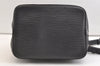 Authentic Louis Vuitton Epi Petit Noe Drawstring Bag M59012 Black Junk 3305K
