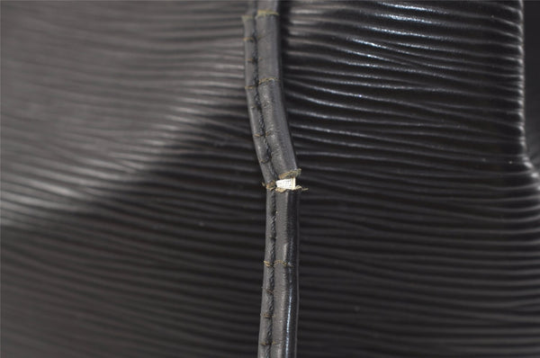 Authentic Louis Vuitton Epi Petit Noe Drawstring Bag M59012 Black Junk 3305K