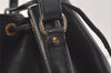 Authentic Louis Vuitton Epi Petit Noe Drawstring Bag M59012 Black Junk 3305K