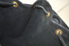 Authentic Louis Vuitton Epi Petit Noe Drawstring Bag M59012 Black Junk 3305K