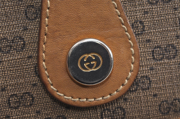 Authentic GUCCI Micro GG PVC Leather Shoulder Cross Body Bag Brown Junk 3306J