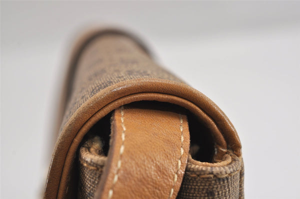 Authentic GUCCI Micro GG PVC Leather Shoulder Cross Body Bag Brown Junk 3306J