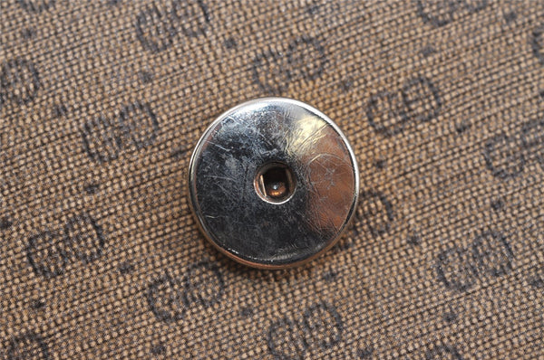 Authentic GUCCI Micro GG PVC Leather Shoulder Cross Body Bag Brown Junk 3306J