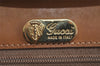 Authentic GUCCI Micro GG PVC Leather Shoulder Cross Body Bag Brown Junk 3306J