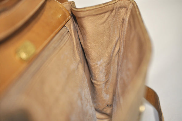 Authentic GUCCI Micro GG PVC Leather Shoulder Cross Body Bag Brown Junk 3306J