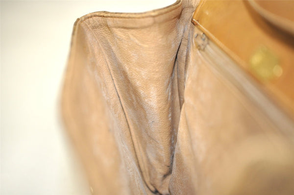 Authentic GUCCI Micro GG PVC Leather Shoulder Cross Body Bag Brown Junk 3306J