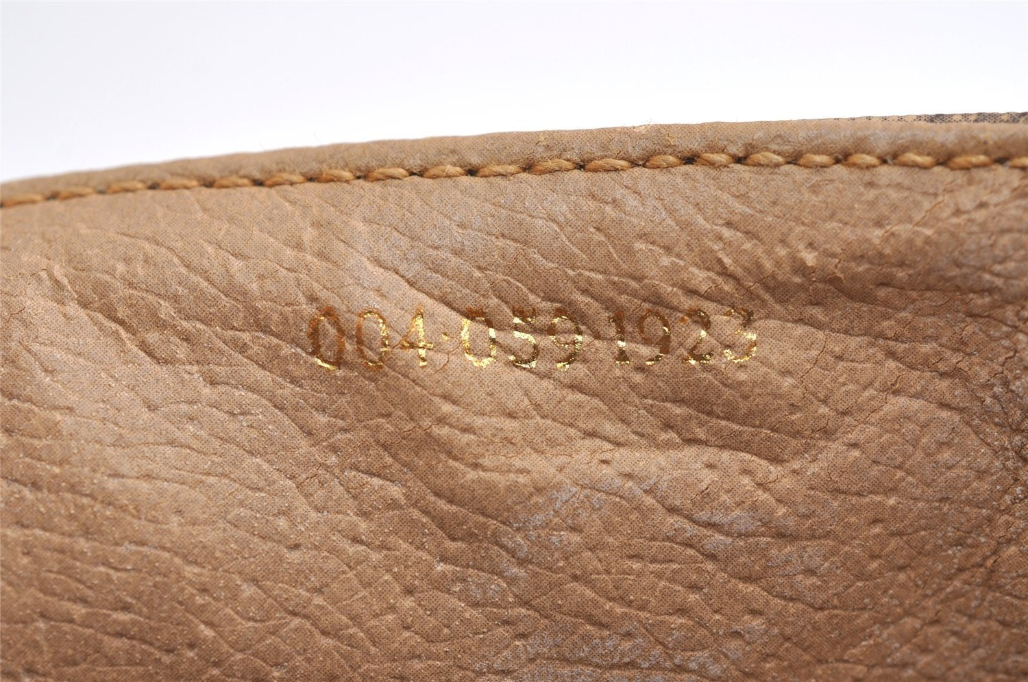 Authentic GUCCI Micro GG PVC Leather Shoulder Cross Body Bag Brown Junk 3306J