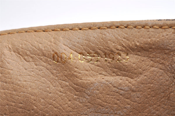 Authentic GUCCI Micro GG PVC Leather Shoulder Cross Body Bag Brown Junk 3306J