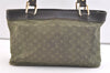 Auth Louis Vuitton Monogram Mini Lucille PM Hand Bag Green Khaki M92682 LV 3306K