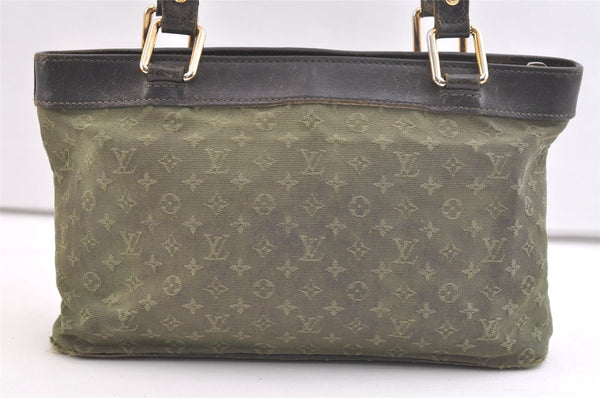 Auth Louis Vuitton Monogram Mini Lucille PM Hand Bag Green Khaki M92682 LV 3306K