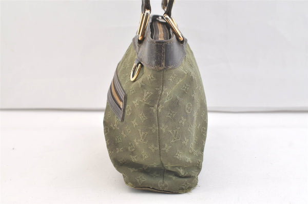 Auth Louis Vuitton Monogram Mini Lucille PM Hand Bag Green Khaki M92682 LV 3306K
