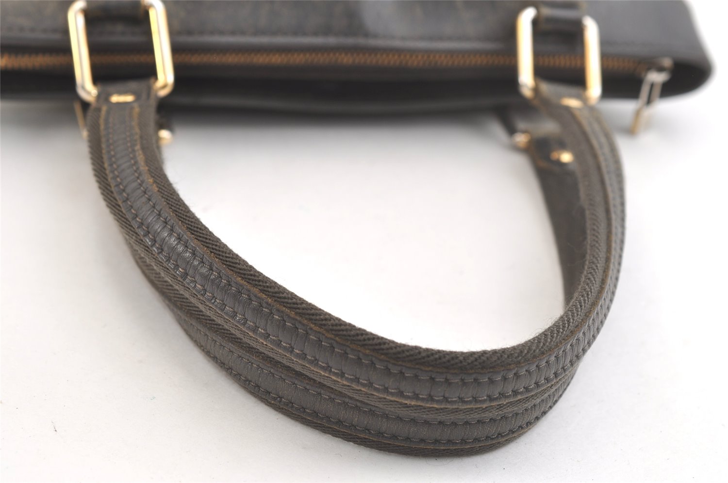 Auth Louis Vuitton Monogram Mini Lucille PM Hand Bag Green Khaki M92682 LV 3306K