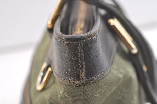 Auth Louis Vuitton Monogram Mini Lucille PM Hand Bag Green Khaki M92682 LV 3306K