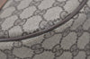 Authentic GUCCI Web Sherry Line Shoulder Bag GG PVC Leather Brown Junk 3307J