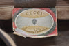 Authentic GUCCI Web Sherry Line Shoulder Bag GG PVC Leather Brown Junk 3307J