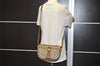 Authentic GUCCI Web Sherry Line Shoulder Bag GG PVC Leather Brown Junk 3307J
