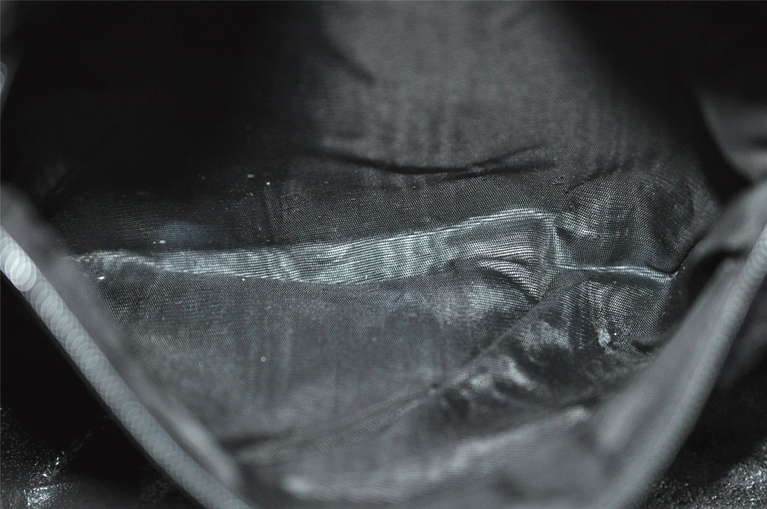 Authentic GUCCI Vintage 2Way Shoulder Hand Bag Purse Enamel Black Junk 3308J