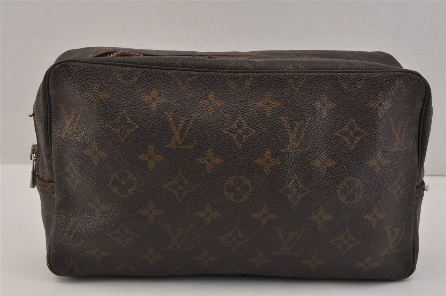 Authentic Louis Vuitton Monogram Trousse Toilette 28 Clutch Bag M47522 LV 3308K