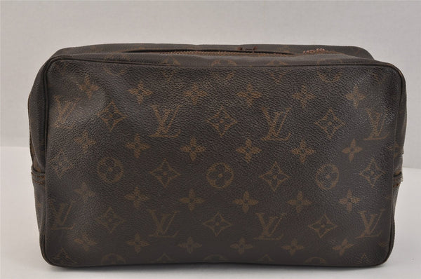 Authentic Louis Vuitton Monogram Trousse Toilette 28 Clutch Bag M47522 LV 3308K