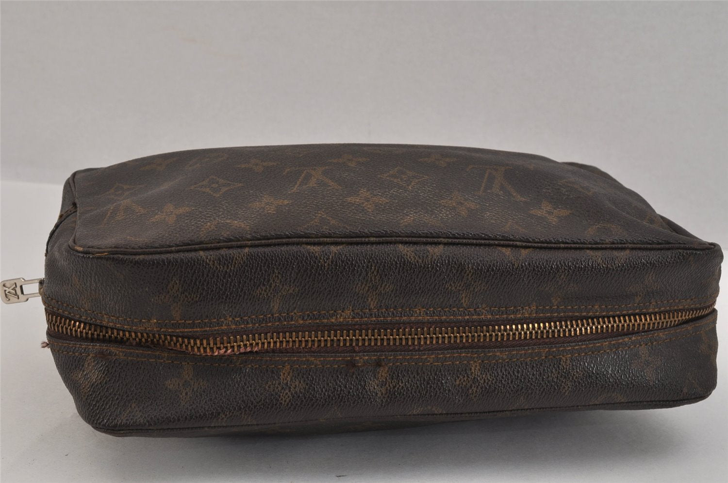 Authentic Louis Vuitton Monogram Trousse Toilette 28 Clutch Bag M47522 LV 3308K