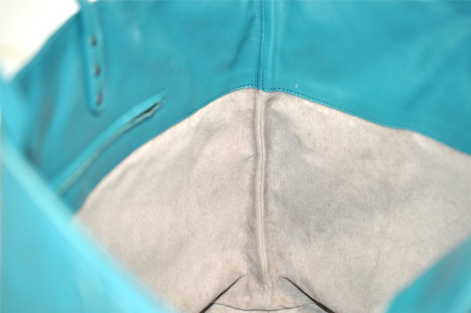 Authentic BOTTEGA VENETA Intrecciato Leather Shoulder Hand Tote Bag Blue 3309I